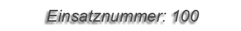 Einsatznummer: 100 Einsatznummer: 100