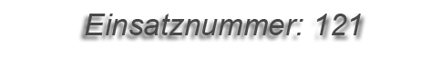 Einsatznummer: 121 Einsatznummer: 121