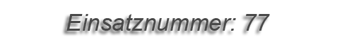 Einsatznummer: 077 Einsatznummer: 077