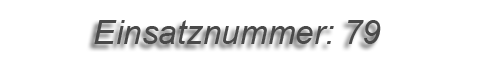 Einsatznummer: 079 Einsatznummer: 079