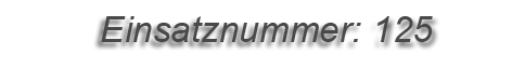 Einsatznummer: 125 Einsatznummer: 125
