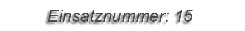 Einsatznummer: 15 Einsatznummer: 15