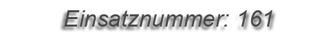 Einsatznummer: 161 Einsatznummer: 161