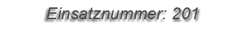 Einsatznummer: 201 Einsatznummer: 201